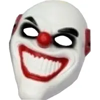 Partychimp Clown Masker 1 Pvc (Wit)
