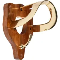 HKM HOOFDSTELHANGER HOUT EN MESSING