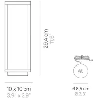 Zafferano Home LED lantaarn IP54 donkergrijs Home, dimbaar, alu / grijs / zink, Woon-/ Eetkamer, Aluminium