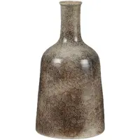 Mica Decorations oliver ronde fles bruin maat in cm: 35 x 22