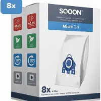 SQOON Kwaliteit stofzuigerzakken geschikt voor Miele HyClean G/N - Miele 9917730 - o.a. Miele Complete C2, Complete C3, Classic C1, S8, S5, S2 Series