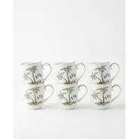 Pip studio Jolie Mokken - Koffiekopjes met Oor - Koffiemok - Servies set van 6 - 200ml