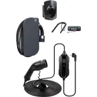 EVshield Voordeelbundel – Compleet Laadsysteem voor Elektrische Auto’s: (Black Matte), BlackCharge 2.0 Laadkabel (15m), Zwarte Muurbeugel & Lock-Pack