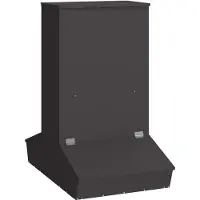 vidaXL Varkensvoeder Zwart 82 x 51 x 91,5 cm Koudgewalst Staal
