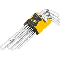 JCB Serie - Lange Inbussleutel Set - 9 Stuks - Cr-V Materiaal