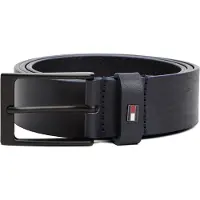 Tommy Hilfiger Riem 'Enamel Flag Rectangular Buckle' donkerblauw