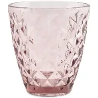 Salt & pepper Waterglas Prisma Roze 220 ml (Set van 4)