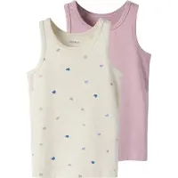 Name it Onderhemd lichtblauw / donkerblauw / taupe / lichtroze