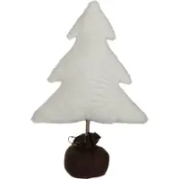 House of Seasons kerstboom 60 x 45 cm pluche wit