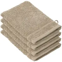 De Witte Lietaer Washandjes De Witte Lietaer Stephanie Humus (set van 4)