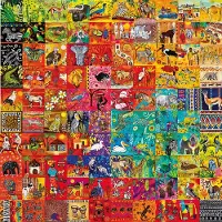 Magnolia puzzel legpuzzel A 100 Tile Tale - 1023 stukjes multicolor.