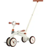 Puck 3-In-1 Driewieler - Wit/Bruin