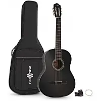 Gear4Music Classical Guitar Pack Black by