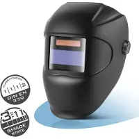 Stahlwerk ROOKIE automatische lashelm | Robuuste lashelm | Laskap | Lasmasker | Verduisteringsfilter voor automatisch dimmen DIN 3 / 11 | Optische klasse 1/1/1/2