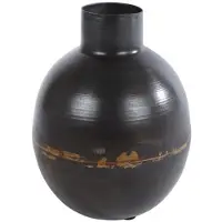 CosyDecor Vaas "Hidde" antiek bruin metaal