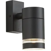 QAZQA Moderne buiten wandlamp zwart IP44 - Ensam