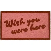 Fisura Doormat Wish You Were Here 40x70 Cm