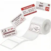Niimbot labelprinterrol voor B21 Pro 300DPI - 50x30mm - 1 rol met 230 labels - wit