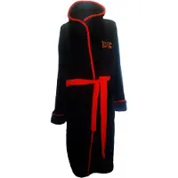 ACDC AC/DC Unisex Adult Logo Coral Fleece Dressing Gown (Zwart)
