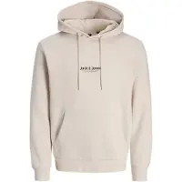 Jack & Jones Sweatshirt 'JWHVESTERBRO' beige / zwart