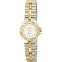 Invicta Wildflower 0133 - Dameshorloge - Quartz uurwerk - Roestvrij staal met witte wijzerplaat - 22 mm