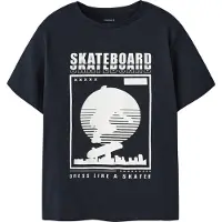 Name it Shirt 'NKMThomas' nachtblauw / wit