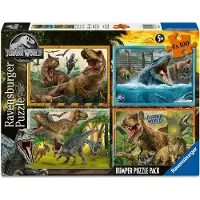 Ravensburger Puzzle Jurassic World 4x100 Pieces Veelkleurig Kinderen