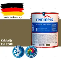 Remmers Induline T-670 PLUS Dekkende Houtbeits buiten – RAL 7008 Kakigrijs – 5 L – Opvolger GW 310 Dekkend