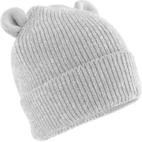 Beechfield Baby Beanie met Oortjes – 100% Biologisch Katoen – Zacht & Comfortabel - kindermuts - newborn muts 12-24 maanden