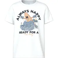 Name it KIDS T-shirt wit Jongens Stretchkatoen Ronde hals Printopdruk - maat 158/164