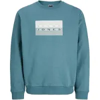 Jack & jones Junior Sweatshirt 'JCOFUSION' saffier / grijs / wit