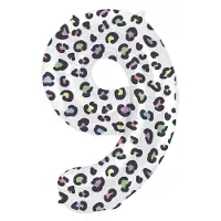Folat - Folieballon Cijfer 9 Bright Panther - 86 cm