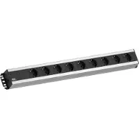 Bachmann stekkerdoos 9x geaard contact, 2 m