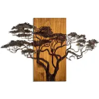 Wallxpert - Decoratieve houten wandaccessoire - Veelkleurig - 90 x 3 x 58 cm