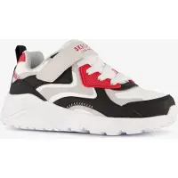 SKECHERS Uno Lite jongens sneakers wit rood maat 30