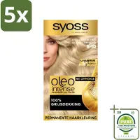 vidaXL Oleo Intense - Haarverf - 9-10 - Stralend Blond - 115ml x 5