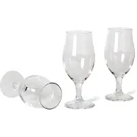 Bormioli Rocco Bormioli Bierglazen Speciaalbier op voet - 520 ml - 20 cm - 3x stuks - Hoge luxe glazen