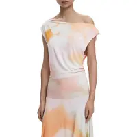 Desigual Zomerjurk ecru / rosa / oranjerood
