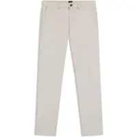 BOSS slim fit chino van katoenmix met linnen en met viscose