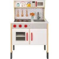 Woomax Houten Keuken Met Licht 59.5x30x94.5 Cm