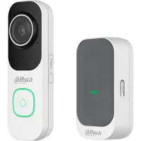 Dahua Dahua, witte WIFI videodeurbel kit zonder abonnement, inclusief deurbel en bel (DB41AW en DS1AG)