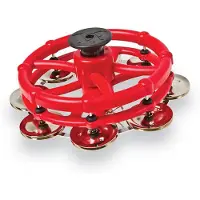 Latin Percussion LP Click Hi-Hat Tambourine with Steel Jingles