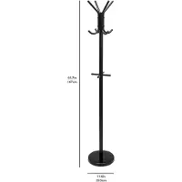Hjh OFFICE boomvormige kapstok / kapstok stand 32.8 x 32.8 x 176 cm