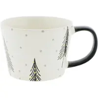Home Society Mok Kerst Zwart Wit