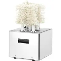 Super Merchant Poleermachine voor glazen – roestvast staal – microvezelborstels – 330 glazen per uur – 5 borstels