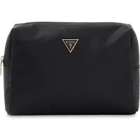 GUESS toilettas Large Top Zip Black zwart