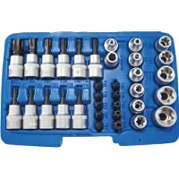 SW-Stahl SW-Staal doosset met sleutels, model 04187L, gemaakt van chroom-vanadiumstaal, gewicht 1,2 kg