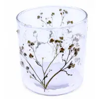 Ancient Wisdom - Geurbrander - Multicolor oliebrander met gedroogde bloemen - aromatherapie - kaarsenhouder - interieurdecoratie - sfeerverlichting - geurdispenser