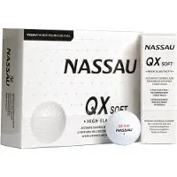 Nassau QX Soft - Golfballen - 12 stuks - Wit