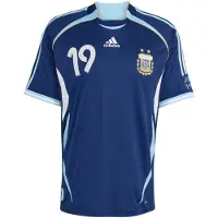 Adidas Functioneel shirt 'Argentina Away 2006 Messi' lichtblauw / donkerblauw / wit